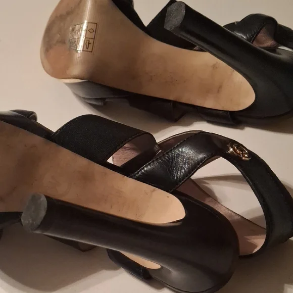 Black High Heel Sandals - Picture 2 of 6